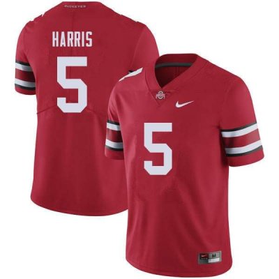 Men's Ohio State Buckeyes #5 Jaylen Harris Red Nike NCAA College Football Jersey New Release EPU1744GI